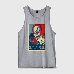 Майка мужская хлопок STARS, цвет: меланж