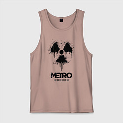Майка мужская хлопок METRO EXODUS, цвет: пыльно-розовый