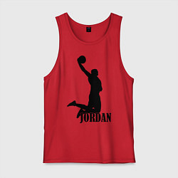 Майка мужская хлопок Jordan Basketball, цвет: красный