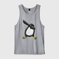 Майка мужская хлопок DAB Pinguin, цвет: меланж