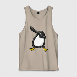 Майка мужская хлопок DAB Pinguin, цвет: миндальный