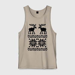 Мужская майка Узор с оленями