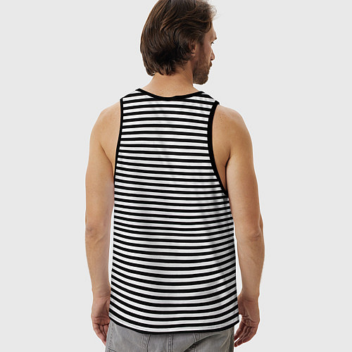 Мужская майка Feuer Frei! / Черная тельняшка – фото 4