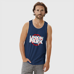 Майка мужская хлопок LINKIN PARK, цвет: тёмно-синий — фото 2