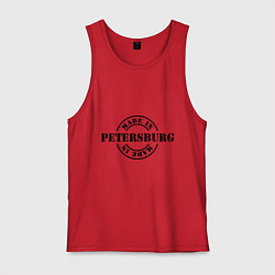Майка мужская хлопок Made in Petersburg, цвет: красный