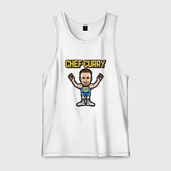 Майка мужская хлопок Chef Curry, цвет: белый