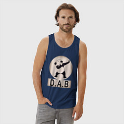 Майка мужская хлопок DAB Panda, цвет: тёмно-синий — фото 2