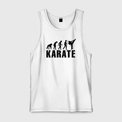 Майка мужская хлопок Karate Evolution, цвет: белый