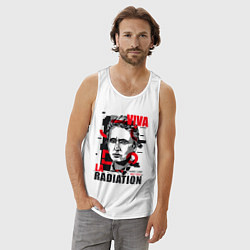 Майка мужская хлопок Marie Curie, цвет: белый — фото 2