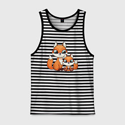 Мужская майка Милые лисята