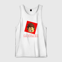 Майка мужская хлопок ROBLOX, цвет: белый