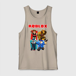 Майка мужская хлопок ROBLOX, цвет: миндальный