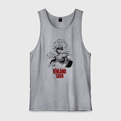 Майка мужская хлопок Vinland saga Thorfinn, цвет: меланж