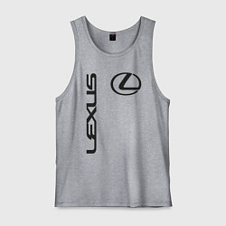 Майка мужская хлопок LEXUS, цвет: меланж