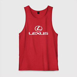 Майка мужская хлопок LEXUS, цвет: красный