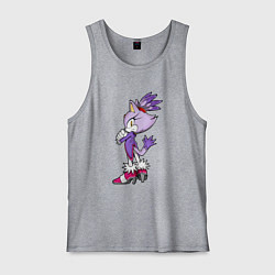 Майка мужская хлопок SONIC Кошка Блейз, цвет: меланж