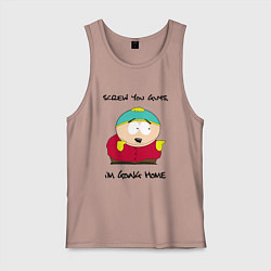 Майка мужская хлопок ЮЖНЫЙ ПАРК, цвет: пыльно-розовый