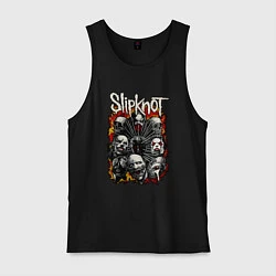 Майка мужская хлопок Slipknot, цвет: черный