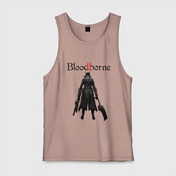 Майка мужская хлопок Bloodborne, цвет: пыльно-розовый