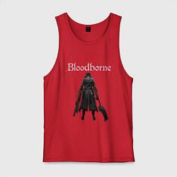 Майка мужская хлопок Bloodborne, цвет: красный