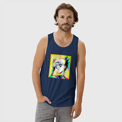 Майка мужская хлопок Сейлор Мун Усаги Цукино Sailor, цвет: тёмно-синий — фото 2