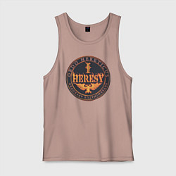 Майка мужская хлопок Ordo hereticus, цвет: пыльно-розовый