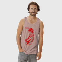 Майка мужская хлопок JoJo Bizarre Adventure, цвет: пыльно-розовый — фото 2