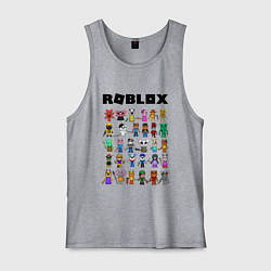 Майка мужская хлопок ROBLOX PIGGY, цвет: меланж