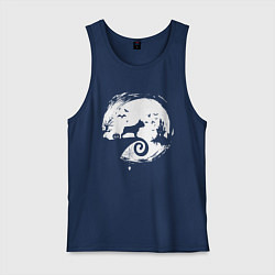 Мужская майка Полнолуние Французский бульдог