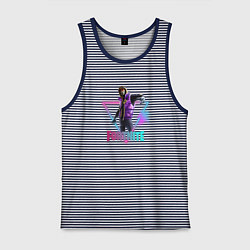 Майка мужская хлопок Фортнайт, цвет: синяя тельняшка