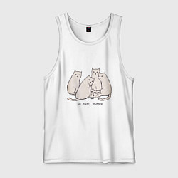 Мужская майка Уходи, человек кошки