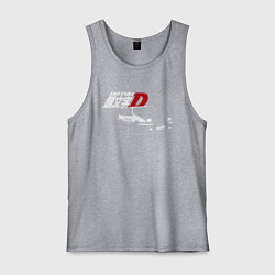 Майка мужская хлопок INITIAL D, цвет: меланж
