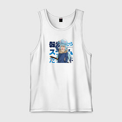 Майка мужская хлопок Tensei Shitara Slime Datta Ken, цвет: белый
