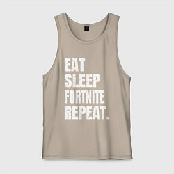 Мужская майка EAT SLEEP FORTNITE REPEAT
