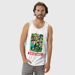 Майка мужская хлопок Brassic Art Голяк, цвет: белый — фото 2