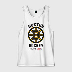 Майка мужская хлопок BOSTON BRUINS NHL, цвет: белый