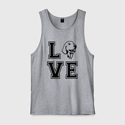 Майка мужская хлопок Лабрадор, цвет: меланж