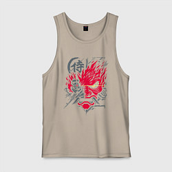 Майка мужская хлопок Samurai 77 V 2, цвет: миндальный