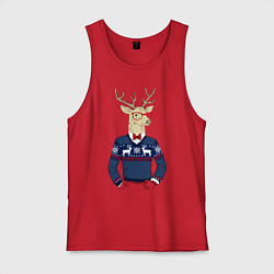 Мужская майка Hipster Deer