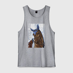 Майка мужская хлопок Number one, цвет: меланж