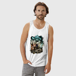 Майка мужская хлопок NIRVANA, цвет: белый — фото 2