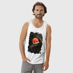 Майка мужская хлопок Бэби Лисёк, цвет: белый — фото 2