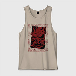 Майка мужская хлопок Cyberpunk 2077 SAMURAI, цвет: миндальный