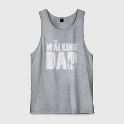 Майка мужская хлопок Лучший папа, цвет: меланж