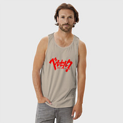 Майка мужская хлопок БЕРСЕРК КЛЕЙМО НА СПИНЕ, цвет: миндальный — фото 2