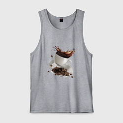 Майка мужская хлопок Кофеек, цвет: меланж