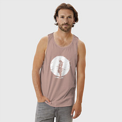 Майка мужская хлопок САМУРАИ SAMURAI, цвет: пыльно-розовый — фото 2