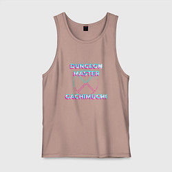 Майка мужская хлопок Гачи Dungeon Master Glitch, цвет: пыльно-розовый