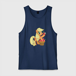 Майка мужская хлопок Applejack, цвет: тёмно-синий