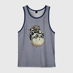 Мужская майка Steampunk кот